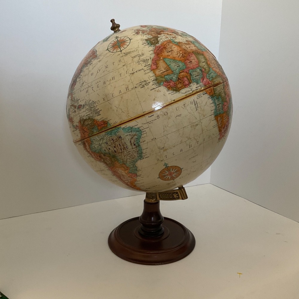 Vintage Replogle‎ 12" Globe USSR Raised Relief Cold War World Classic Tolman - Picture 3 of 16